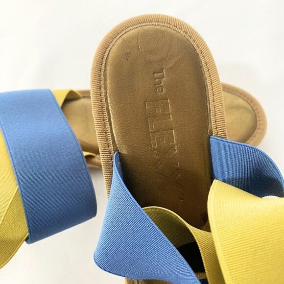 THE FLEXX COLORFUL OVERSTEP CICIAMITO WEDGE SANDALS - 9 - Picture 9 of 9